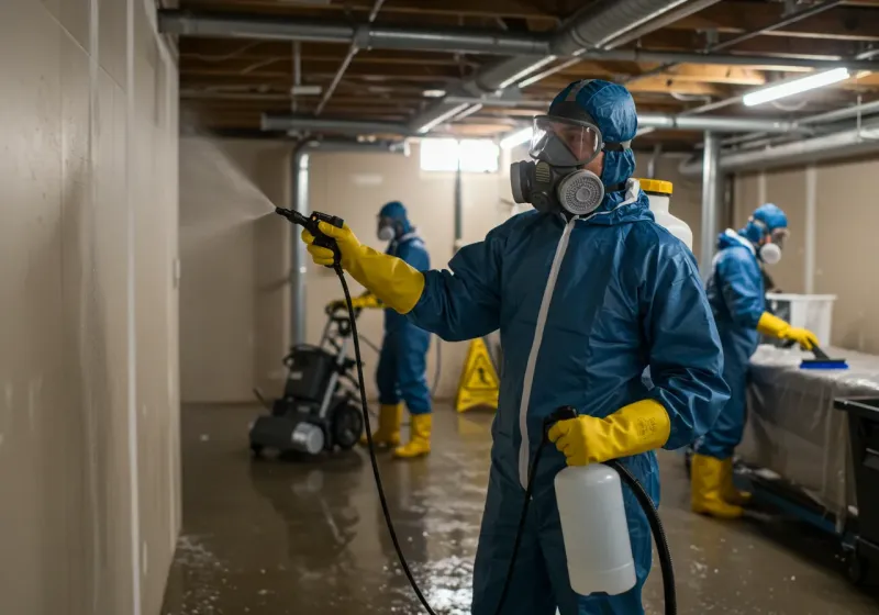 Basement Sanitization and Antimicrobial Treatment process in Conejos, CO