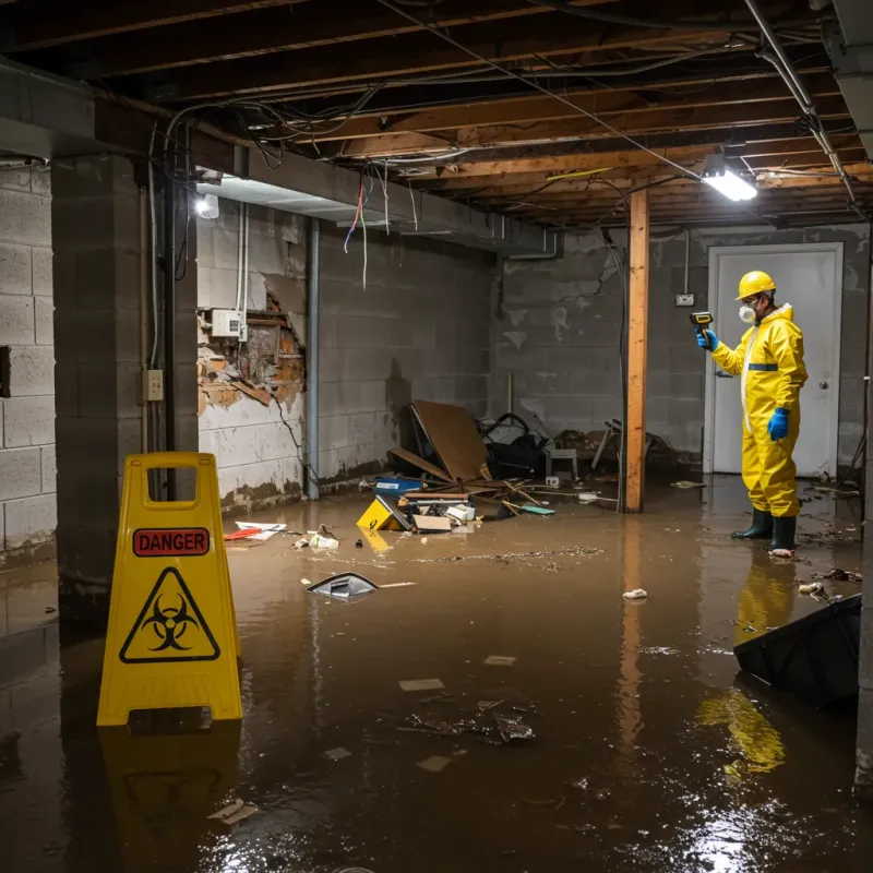 Flooded Basement Electrical Hazard in Conejos, CO Property